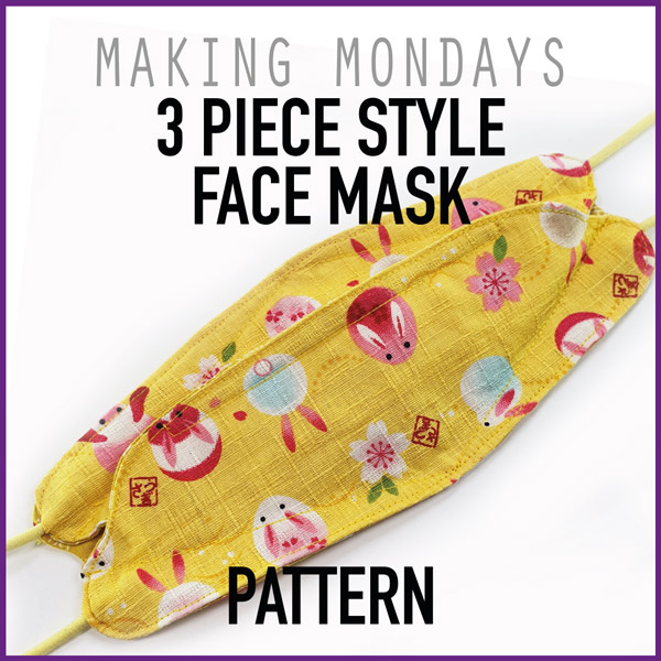 3 Piece Style Face Mask Pattern