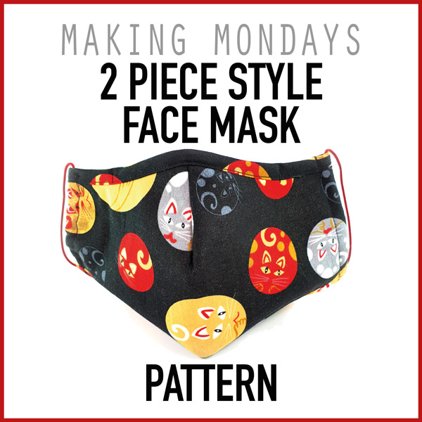 2 Piece Style Face Mask Pattern